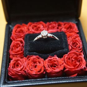 【エクセルコダイヤモンド(EXELCO DIAMOND)の口コミ】 色々なデザインを見ていたが、プロポーズでダイヤモンドを先に頂いていた…