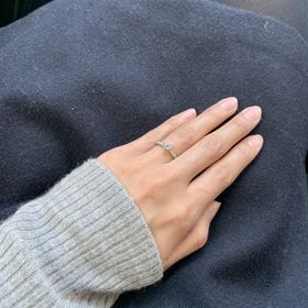 【ギンザタナカブライダル(GINZA TANAKA BRIDAL)の口コミ】 もともとシンプルなデザインを希望しており、結婚指輪はダイヤなしのもの…