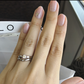 【ティファニー(Tiffany & Co.)の口コミ】 デザインは迷いましたが、できるだけシンプルなものにしようと、パートナ…