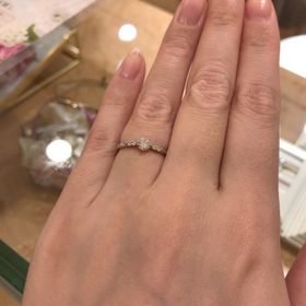 【Mariage ent(マリアージュエント)の口コミ】 石の大きさ、色、デザイン等、自分の好みに合わせてオリジナルの指輪を作…