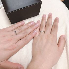 【ラザール ダイヤモンド(LAZARE DIAMOND)の口コミ】 夫が先に婚約指輪をここで購入してくれていたため、合わせて着けた時のバ…