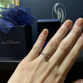 【銀座ダイヤモンドシライシの口コミ】 好きなダイヤモンドを選び後から土台を選ばせていただいたので自分好みの…