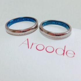 【Aroode(アローデ)の口コミ】 普段まったくアクセサリーをつけない２人なので、ネットでいろいろと調べ…