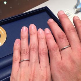 【銀座ダイヤモンドシライシの口コミ】 長年つけることを考えてシンプルなデザインで大人っぽいものにしました！…