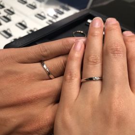 【ラザール ダイヤモンド(LAZARE DIAMOND)の口コミ】 ２人でペア感が出るものがいいと話していました。モントークはウェーブが…