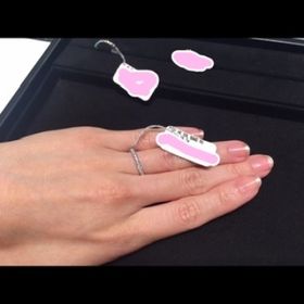 【ティファニー(Tiffany & Co.)の口コミ】 細かいダイヤがはめ込まれているハーフエタニティリングです。ダイヤの周…