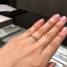 【アイプリモ(I-PRIMO)の口コミ】 プラチナの指輪に憧れがあり、結婚指輪はプラチナを選びたいと思っていま…