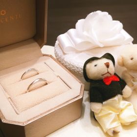 【TRECENTI(トレセンテ)の口コミ】 私も彼も普段アクセサリーをつけませんが、結婚指輪はいつも身につけてい…