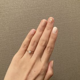 【LAPAGE(ラパージュ)の口コミ】 もともと、重ね付けを考慮しプラチナのリングにポイントでゴールドが入っ…