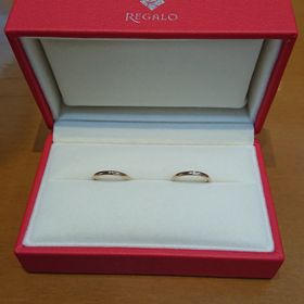 【REGALO(レガロ)の口コミ】 インターネットでゴールド系で探していました。試着で幅のあるイエローゴ…