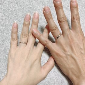 【RosettE(ロゼット)の口コミ】 私は細めのデザインが好きで、旦那が太めのデザインが良かったので、色ん…