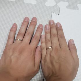 【Petit Marie(プチマリエ)の口コミ】 他にも色々と見ましたが、予算が10万円の中で、プラチナとピンクゴールド…