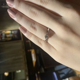 【アイプリモ(I-PRIMO)の口コミ】 指に合うストレートリングにしました。飽きのこないシンプルなデザインの…