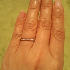 【ティファニー(Tiffany & Co.)の口コミ】 もう若くない年齢だったので、ダイヤモンドが付いていて、マリッジリング…