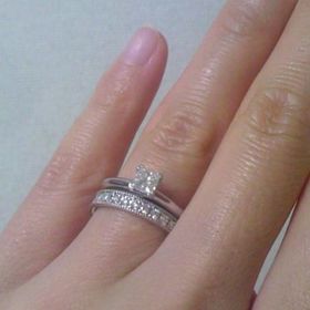 【ティファニー(Tiffany & Co.)の口コミ】 やはり結婚指輪はTiffanyカットじゃないとと思っていて、彼も私が気に入っ…