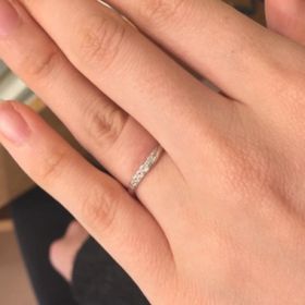 【Mariage ent(マリアージュエント)の口コミ】 仕事の際にも着けようと考えており、あまりキラキラしないものを希望して…