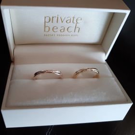 【PRIVATE BEACH(プライベートビーチ)の口コミ】 デザインが豊富ななかでかわいい見た目と南十字星を選んだ理由は付き合っ…