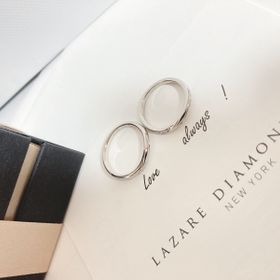 【ラザール ダイヤモンド(LAZARE DIAMOND)の口コミ】 私達の場合はたくさんある指輪の中でもお揃い感が欲しいということで、こ…