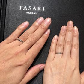 【TASAKI(タサキ)の口コミ】 プラチナでダイヤが流れるように入ったウェーブタイプの指輪です。指馴染…