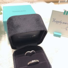 【ティファニー(Tiffany & Co.)の口コミ】 婚約指輪ほどデザインへのこだわりはありませんでしたが、ハーフエタニテ…