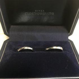 【銀座ダイヤモンドシライシの口コミ】 指輪のデザインで決めました。女性用に関しては、華美すきず、シンプルす…