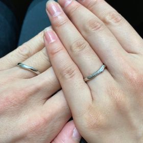 【アイプリモ(I-PRIMO)の口コミ】 男女それぞれのリングを重ねるとぴったりと合うデザインになっており、ペ…