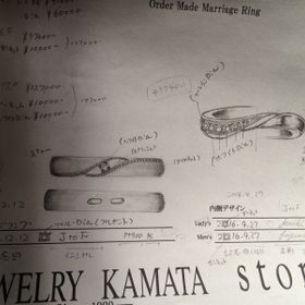 【JEWELRY  KAMATA(ジュエリーかまた)の口コミ】 可愛い！付け心地！憧れの重ね付け！ダイヤがベリーストロングブルーだっ…