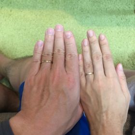 【湘南彫金工房 andfuseの口コミ】 素材は二人ともピンクゴールドがいいと思っていたのですぐに決まりました…