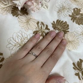 【アイプリモ(I-PRIMO)の口コミ】 シンプル、ストレートライン、一粒ダイヤ、ツヤありのものを探していたの…