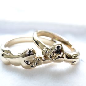 【湘南彫金工房 andfuseの口コミ】 2人で手作りしたいと思っていました。2人が好きなゴリラを入れたく、難し…