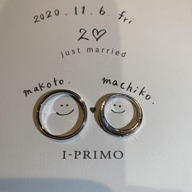 【アイプリモ(I-PRIMO)の口コミ】 デザインも素晴らしいですが、指輪にブラックダイヤモンドを入れて頂きま…