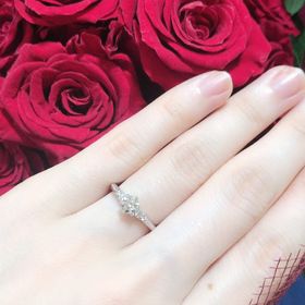 【エクセルコダイヤモンド(EXELCO DIAMOND)の口コミ】 彼が予約をしてくれたので、初めて聞くブランドでしたが試着しにいくこと…