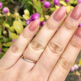 【BAUM(バーム)の口コミ】 来店前から結婚指輪はゴールド・ピンクゴールドでリングが太くない物にし…