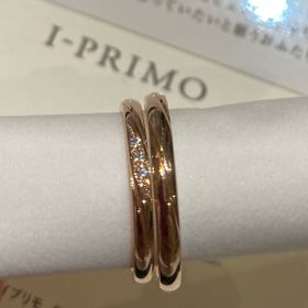 【アイプリモ(I-PRIMO)の口コミ】 着用した時に手に馴染む上品なピンクゴールドと可愛い３つのダイヤモンド…