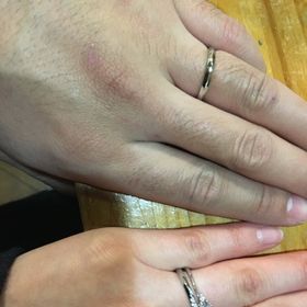 【ラザール ダイヤモンド(LAZARE DIAMOND)の口コミ】 ハウストンの指輪は3個のダイヤモンドがあり、グラデーションになっており…