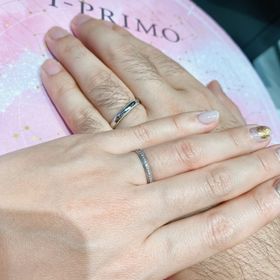 【アイプリモ(I-PRIMO)の口コミ】 ハーフエタニティのキラキラしたデザインが決め手でした。
男性用、女性用…