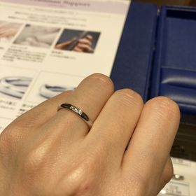 【銀座ダイヤモンドシライシの口コミ】 つけっぱなしにする予定なので付け心地がよい、シンプルで洗練されたデザ…