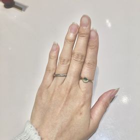 【TRECENTI(トレセンテ)の口コミ】 通常のものより、ダイヤが指輪の際にまで入っているので、ぶつ切り感がな…