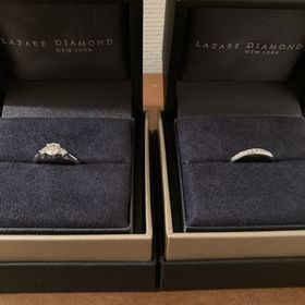 【ラザール ダイヤモンド(LAZARE DIAMOND)の口コミ】 結婚指輪は、ストレートラインでダイヤモンドが入っているものから選び、…