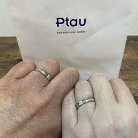 【Ptau(ピトー)の口コミ】 硬質プラチナの材質であり、デザインも斬新で数点気に入ったデザインから…