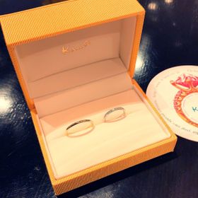 【ケイウノ ブライダル(K.UNO BRIDAL)の口コミ】 彼の希望で私の指輪はプラチナのエタニティリングがいいのではないかと言…