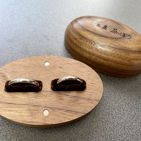 【工房　茶ぼうの口コミ】 ２人のオリジナリティを出したかったので、結婚指輪は手作りでと決めてい…