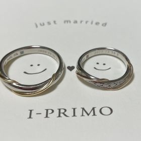 【アイプリモ(I-PRIMO)の口コミ】 デザインが可愛くて夫婦揃って一目惚れしました！！！
男性のリングはシン…