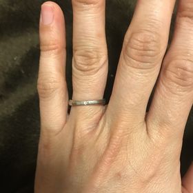 【4℃ BRIDAL(ヨンドシーブライダル)の口コミ】 独身時代から憧れていたブランドでした。シンプルだけど小さめのダイヤが…