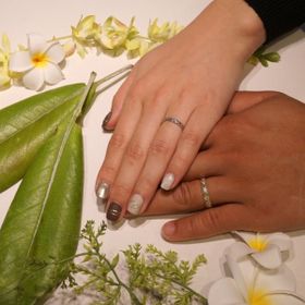 【PRIVATE BEACH(プライベートビーチ)の口コミ】 一生つける結婚指輪はハワイアンジュエリーが欲しくてInstagramで見ていた…