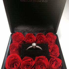 【エクセルコダイヤモンド(EXELCO DIAMOND)の口コミ】 彼が、プロポーズの時にこちらのダイヤモンドのみをケースに入れてくれま…