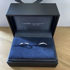 【ラザール ダイヤモンド(LAZARE DIAMOND)の口コミ】 ダイヤモンドの数と、着けた時の見え方が試した中で一番綺麗に見えたから…