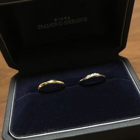 【銀座ダイヤモンドシライシの口コミ】 いつもは優柔不断なのですが、華奢でシンプルなデザインとダイヤモンドの…