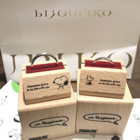 【with Happiness..の口コミ】 夫婦共にスヌーピーが好きで、結婚指輪もできたら普段使いできるけれどス…