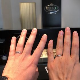 【エクセルコダイヤモンド(EXELCO DIAMOND)の口コミ】 たくさん試着した中で、一番しっくりくるものを選びました。着け心地がよ…